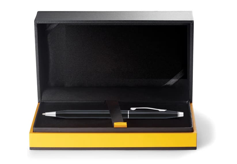 Cross Classic Century Black Lacquer pen in open premium gift box