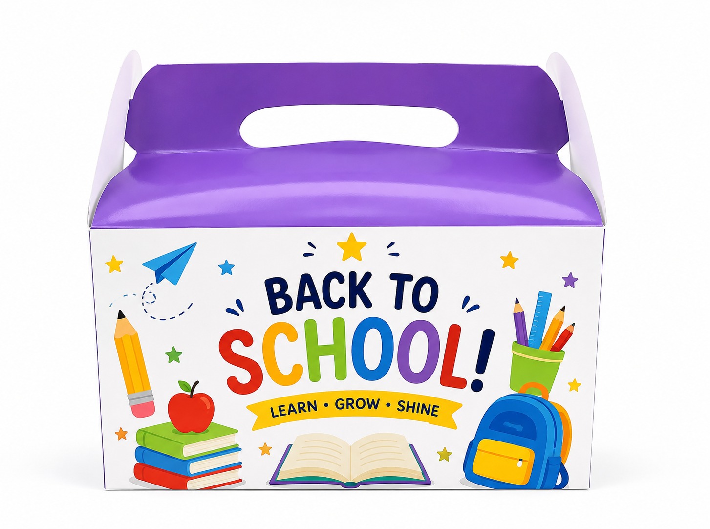 Back to School artwork reference supplied during the custom gable box enquiry