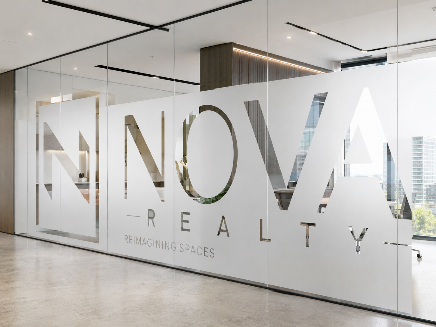 Decorative frosted glass film patterns