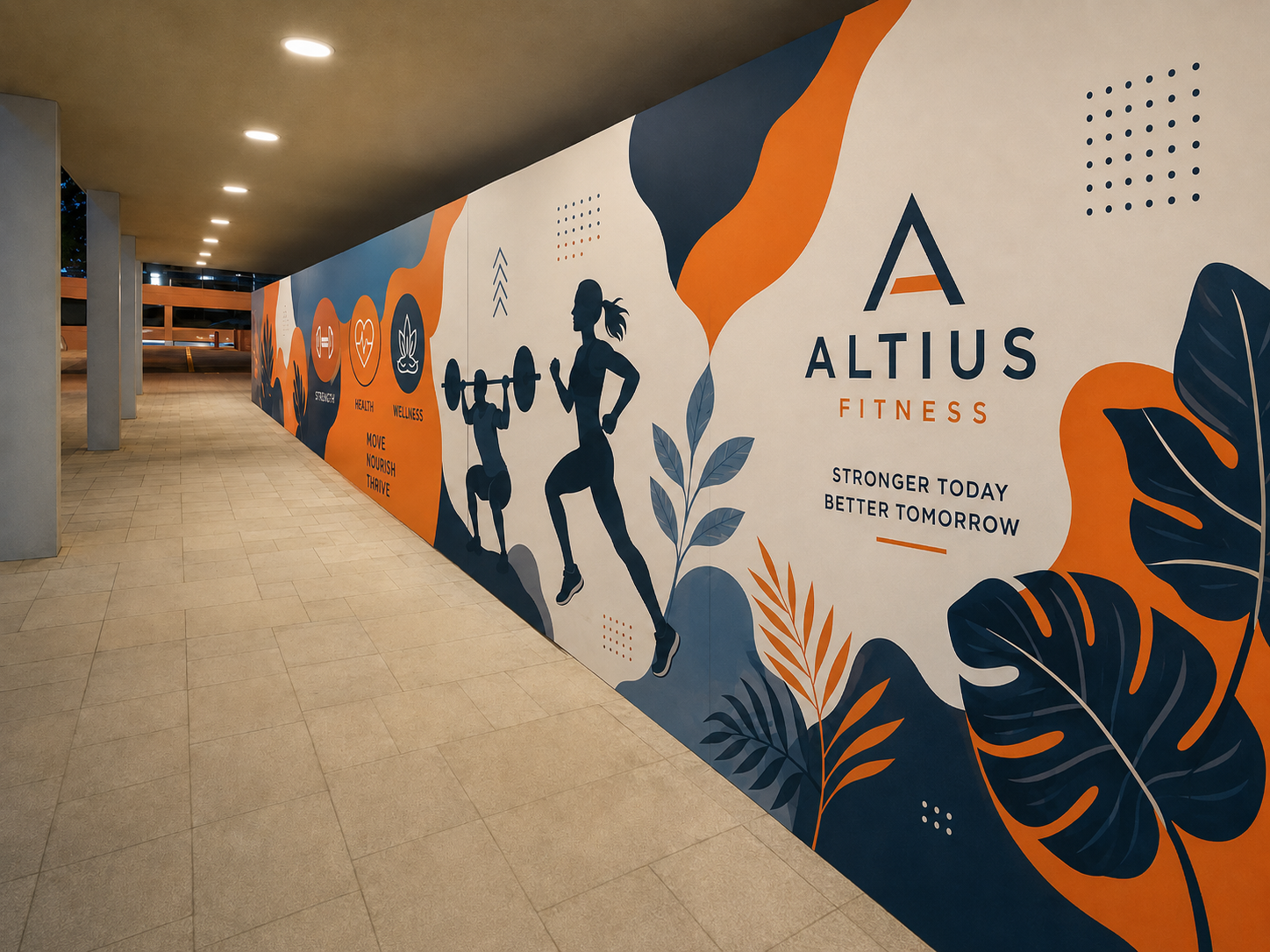 Reception Desk Branding for offices in Dubai and Sharjah