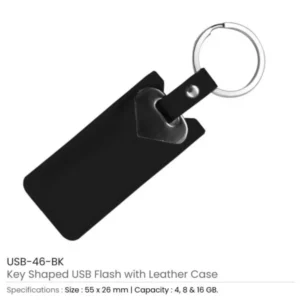 8GB Key Shaped USB with Leather Case — related custom branded product in UAE
