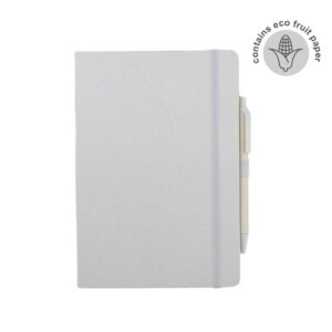 ABULA – eco-neutral A5 Hard Cover Notebook & Pen Set – Corn Paper — related custom branded product in UAE