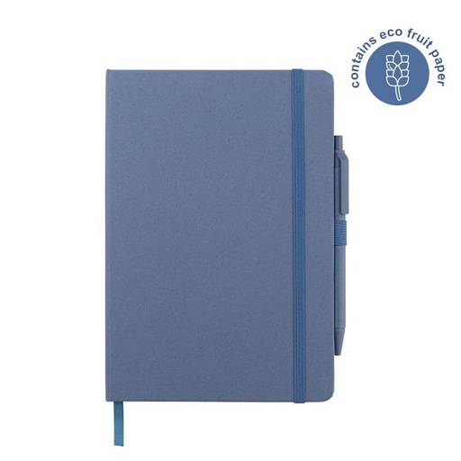 ABULA - eco-neutral A5 Hard Cover Notebook & Pen Set - Lavender Paper — product photo 1
