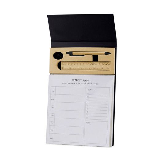 ACERRA - A4 Weekly Desk Planner with Pen, Ruler and U-clips — product photo 1
