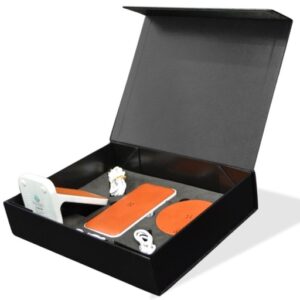 ALBECK – Recycled Leather 10000mAh PD Powerbank – White/Tan — related custom branded product in UAE