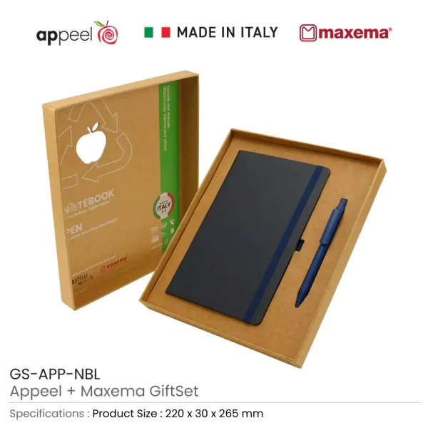 Appeel A5 Notebook and Maxema Dot Recycled Pen Italian Gift Sets — product photo 1