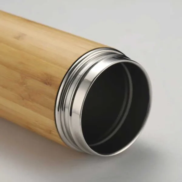 Bamboo Flask with Temperature Display — product photo 1