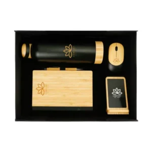 Bamboo Gift Sets in a Black Cardboard Gift Box GS-035 — related custom branded product in UAE