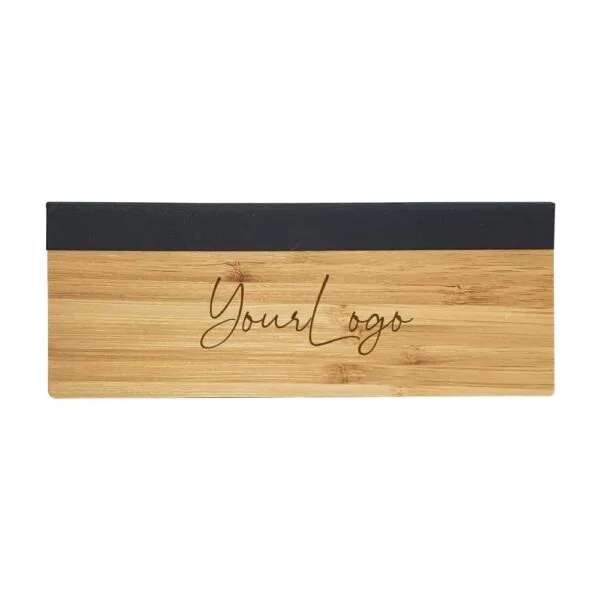Bamboo Pen Box with Velvet Interior — product photo 1