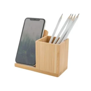 Bamboo Pen Holder with 10W Wireless Charger — related custom branded product in UAE