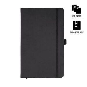 BARON – Santhome Expanded A5 Hard Cover Notebook – Black — related custom branded product in UAE