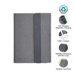 BERGMUND – Santhome 10000mAh Mag Wireless Powerbank Portfolio – Black — related custom branded product in UAE