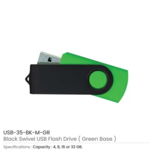 Black Swivel USB Flash Drives — related custom branded product in UAE