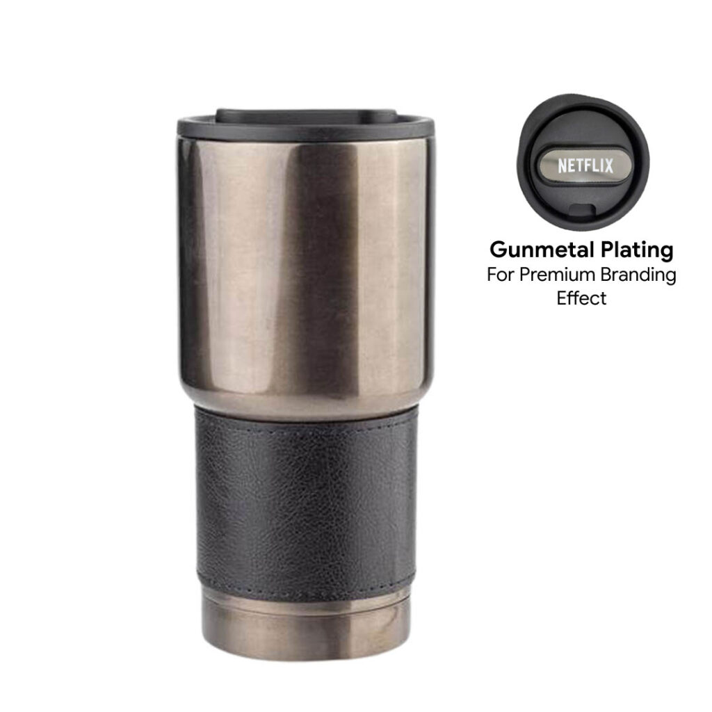 BOLIN - Hans Larsen Insulated Tumbler with Grip Sleeve 530ml - Black — product photo 1