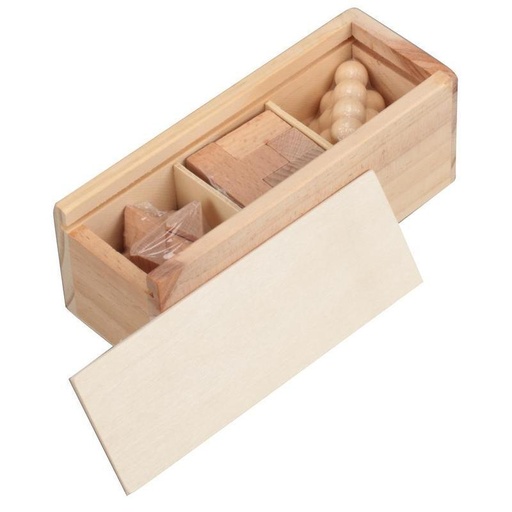 BRENNA - eco-neutral 3 pcs Brain Teaser Puzzle Set — product photo 1