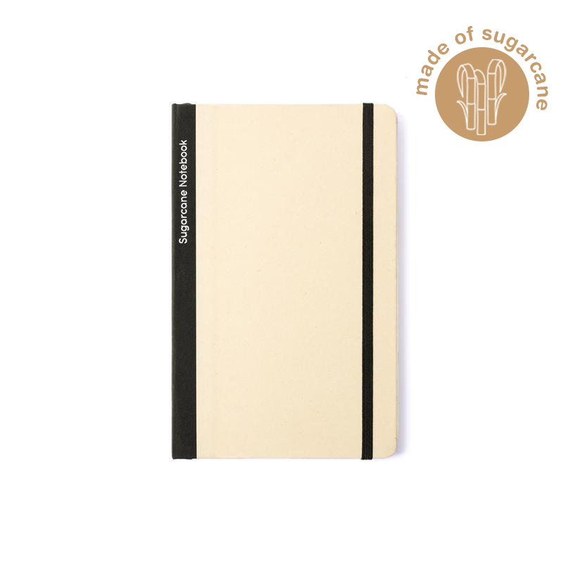 BUREN - eco-neutral Sugarcane Paper A5 Notebook - Black — product photo 1