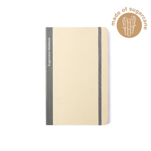 BUREN - eco-neutral Sugarcane Paper A5 Notebook - Grey — product photo 1