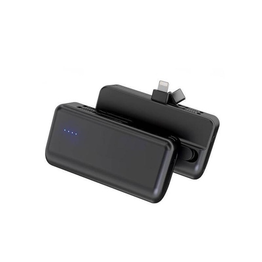 CAPSULE - @memorii 4500mAh Mini Powerbank with Inbuilt Cable and Phone Stand — product photo 1