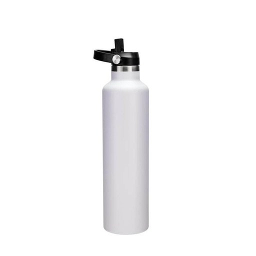 CERVO - Hans Larsen Vacuum Stainless Steel Bottle with Sports Lid - 1L - White — product photo 1