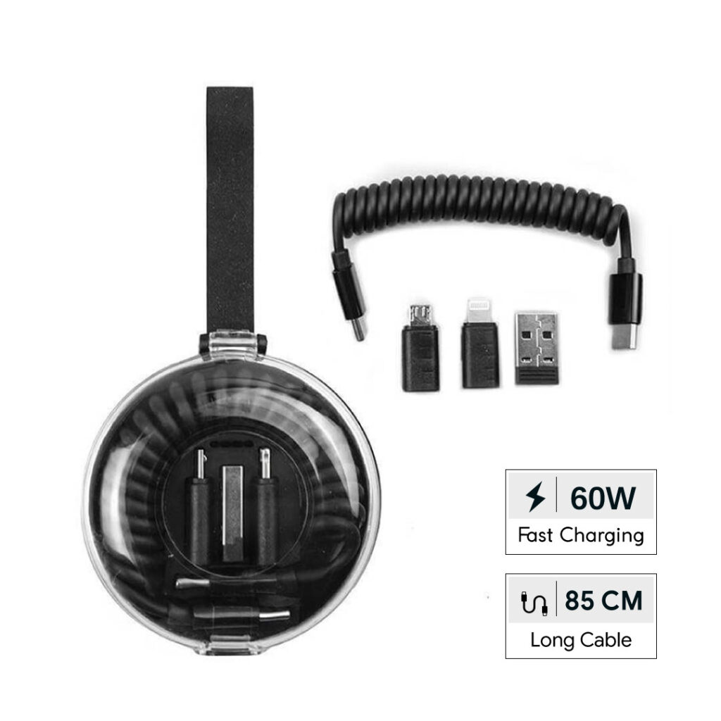 CORDA - Giftology Curled Cable & Adapter Kit — product photo 1
