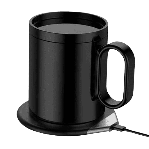 CRIVITS - Smart Mug Warmer with Wireless Charger - Black — product photo 1