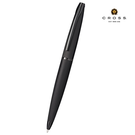 Cross ATX Brushed Black Diamond Pattern Ballpoint Pen — product photo 1