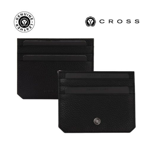 CROSS Pebble Leather 6CC Cardholder - Black — product photo 1