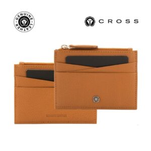CROSS Pebble Leather Ladies 6CC Zip Card Holder – Mocha — related custom branded product in UAE