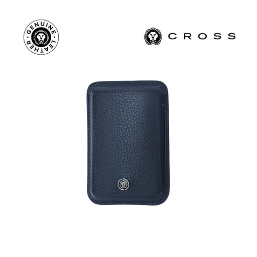 CROSS Pebble Leather Magsafe Wallet - Navy Blue — product photo 1