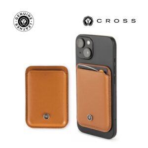CROSS Saffiano Leather Magnetic Cardholder – Mocha — related custom branded product in UAE