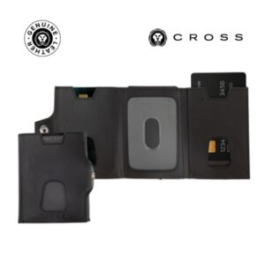 CROSS Soft Grain Leather 6CC Trifold Compact Wallet – Black — related custom branded product in UAE