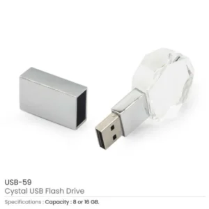 Crystal USB Flash Drives — related custom branded product in UAE