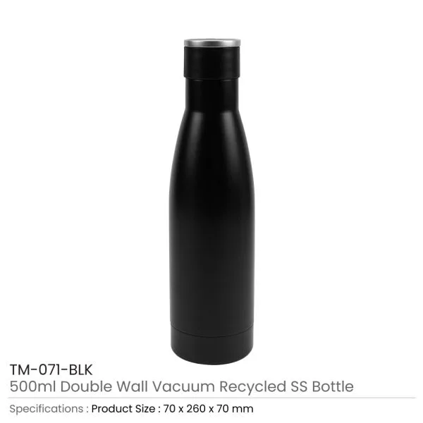 Double Wall SS Bottles Twist-off Lid SS Foldable Handle 500ml — product photo 1
