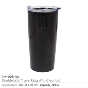 Double-Wall Travel Mugs with Clear Lid — related custom branded product in UAE