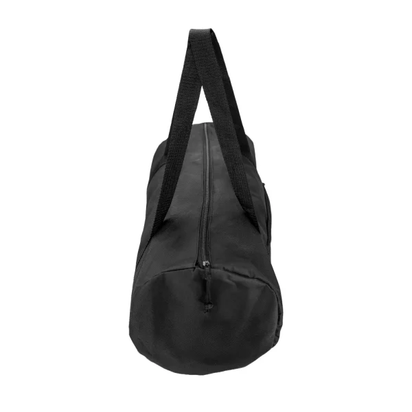 Duffle Gym Bags with Zipper Closure in Black Polyester Material — product photo 1