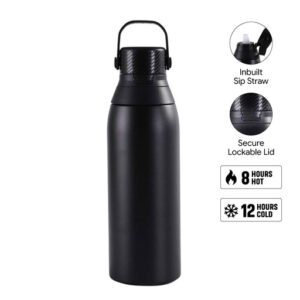 EVORA – Hans Larsen Double Wall Stainless Steel Vacuum Bottle 750ml – Black — related custom branded product in UAE