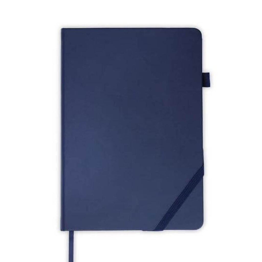 FAROE - Santhome A5 PU Hard Cover Notebook with Pen Loop - Navy Blue — product photo 1
