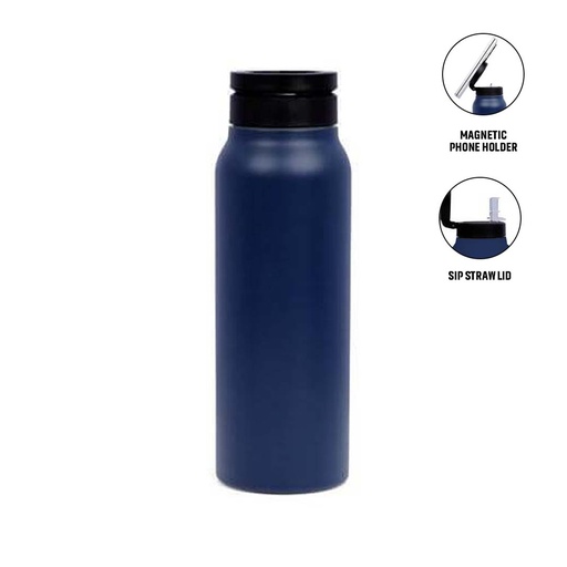 FERRO - Giftology Magnetic Phone Holder Water Bottle 760ml - Navy Blue — product photo 1