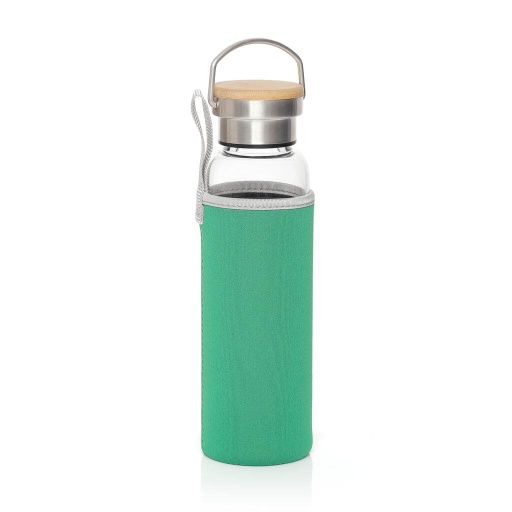 FLOHA - Hans Larsen Borosilicate Glass Bottle with Neo Sleeve - Green — product photo 1