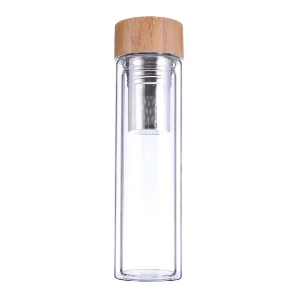 Glass and Bamboo Flask — product photo 1