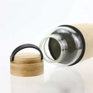 Glass Bottles with Bamboo Lid and Eco Sleeve, 1 liter — related custom branded product in UAE