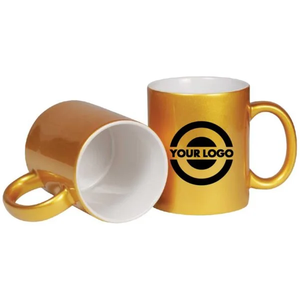 Gold Ceramic Mugs — product photo 1