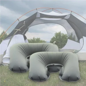 Inflatable Neck Pillow with Pouch – Grey — related custom branded product in UAE