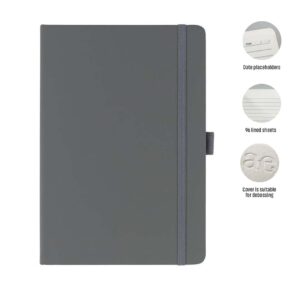 JURSI – Giftology A5 PU Notebook with Pen Loop – Grey — related custom branded product in UAE