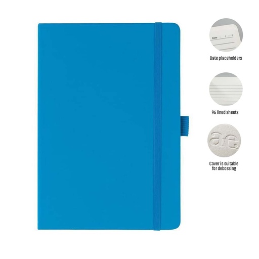 JURSI - Giftology A5 PU Notebook with Pen Loop - Ocean Blue — product photo 1