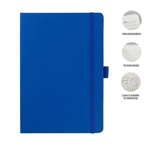 JURSI - Giftology A5 PU Notebook with Pen Loop - Royal Blue — product photo 1