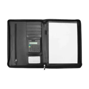 Leather Portfolio with Zipper and Calculator — related custom branded product in UAE