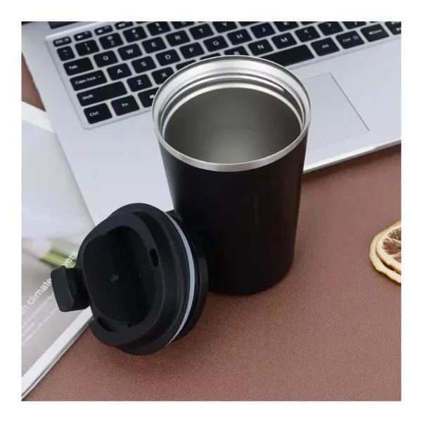 LED Temperature Display Black Tumblers Stainless Steel 510ml — product photo 1
