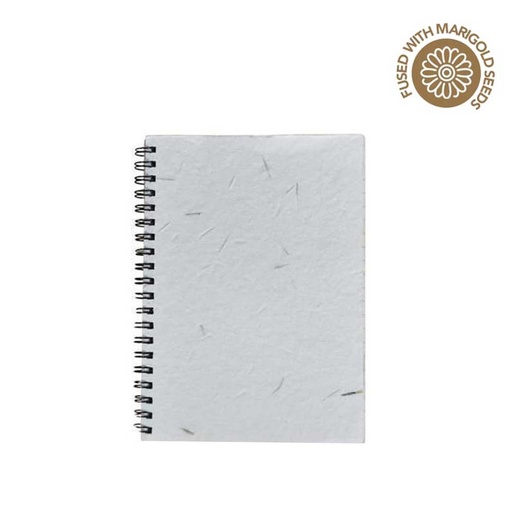 LUGO handmade seed paper spiral notebook
