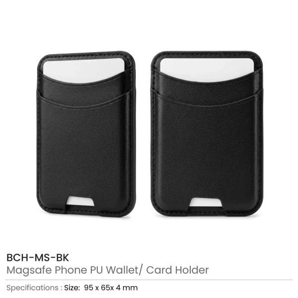 MagSafe Phone PU Leather Wallet Card Holder – PU Leather — product photo 1